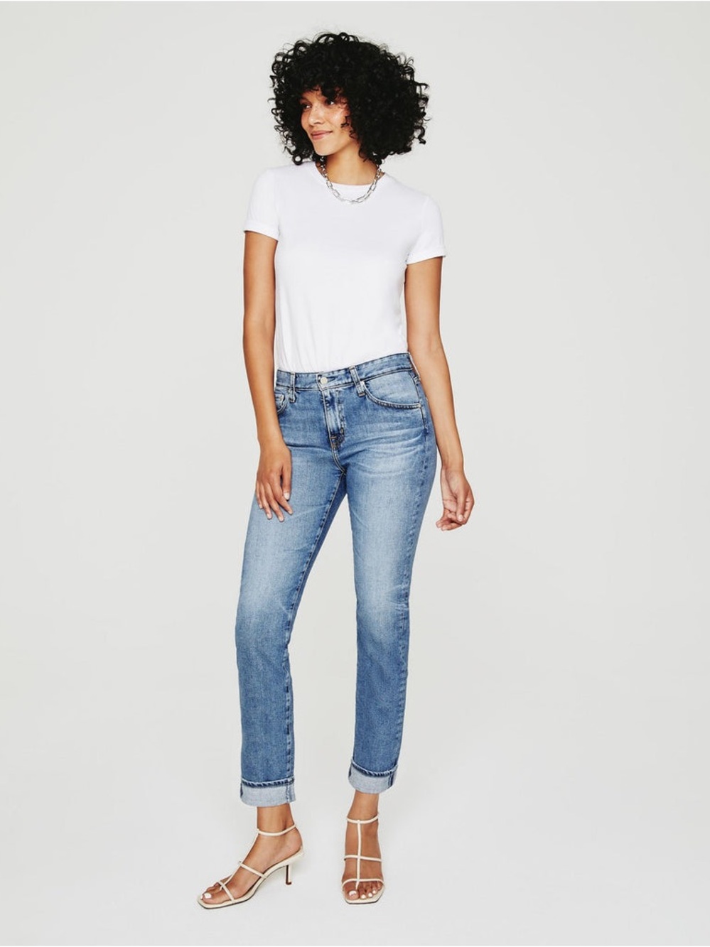 Ag Adriano Goldschmied Light Blue Boyfriend Jeans
